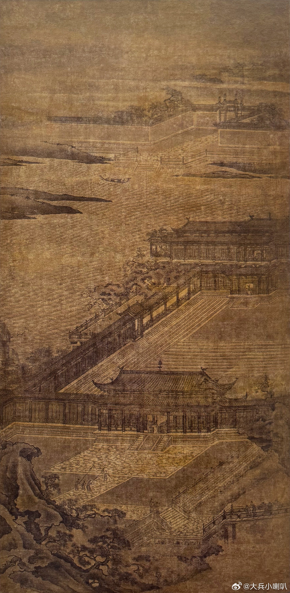 国史古风【中华名画欣赏元代——《山海宫阙图》】《山海宫阙图》