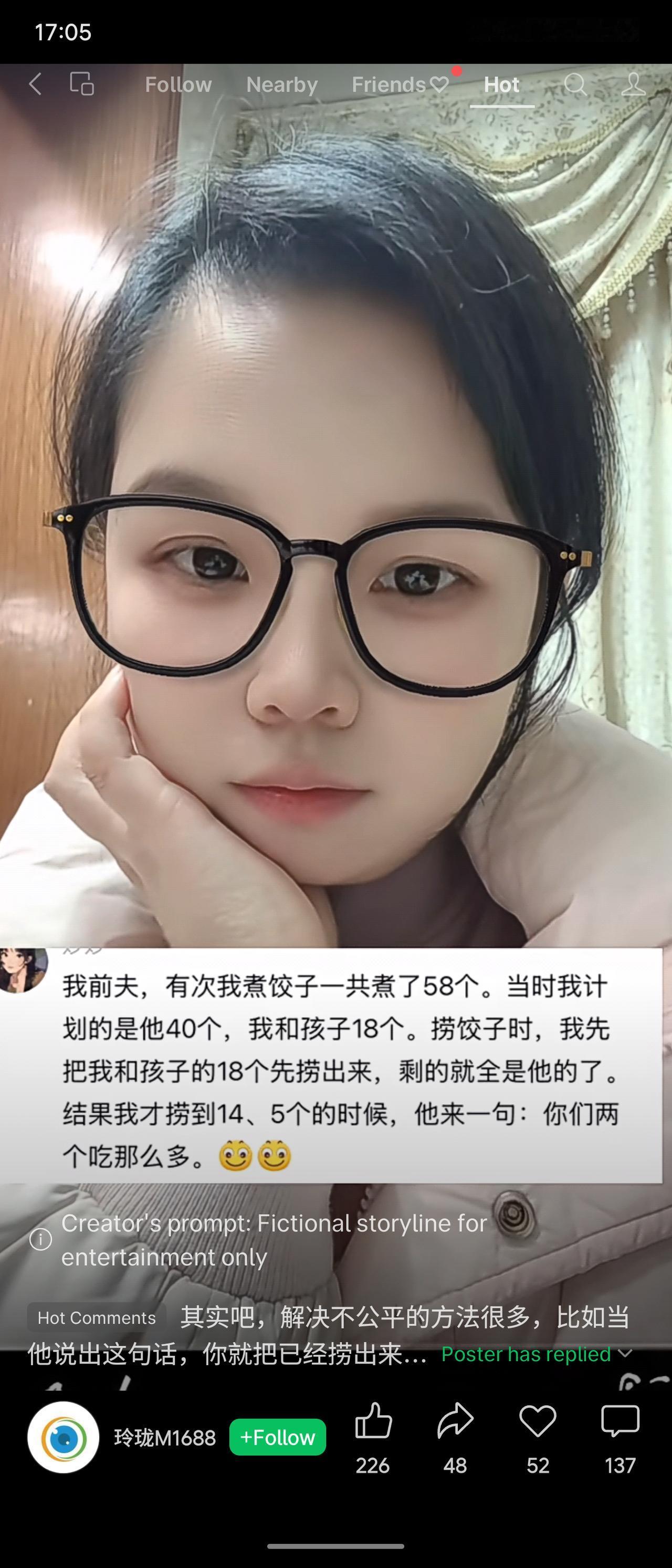 一位母亲为前夫和孩子煮了共58个饺子，打算分配前夫40个，自己与孩子共18个。但