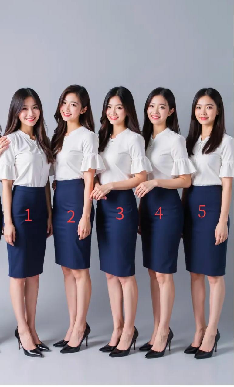 5位美女当中，选一位做你的老婆？再选一位做你的小姨子？