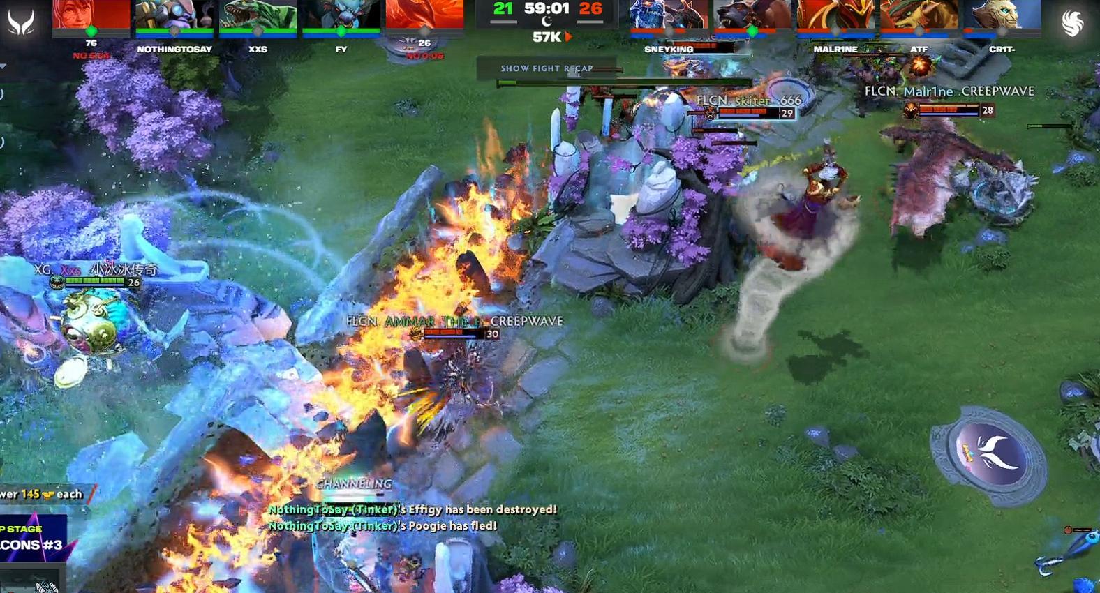 XG鏖战60分钟不敌FLCN以0胜2负的战绩结束了今天的两场比赛，这把XG又是经