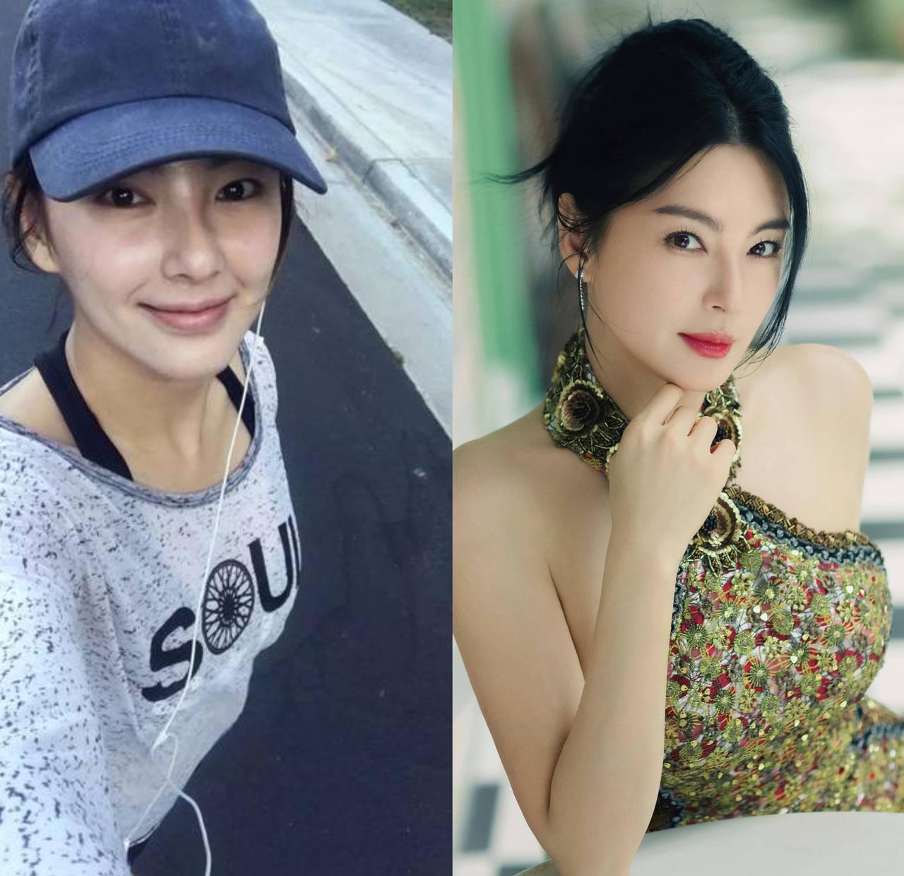 终于发现张雨绮的“年龄开关”了，不是保养品，而是化妆师的手。卸下浓妆，她脸上那