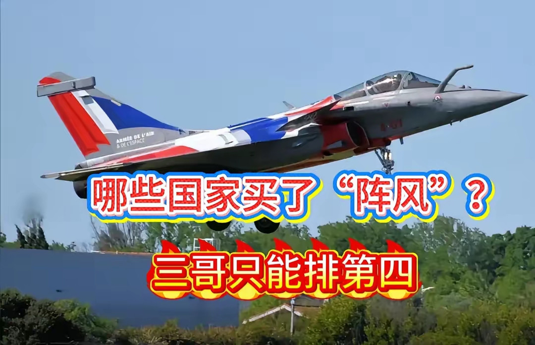 我查了一下，都是哪些大冤种在买法国的阵风战机，印度只能排第四​近10年，共卖出近300架阵风，买的国