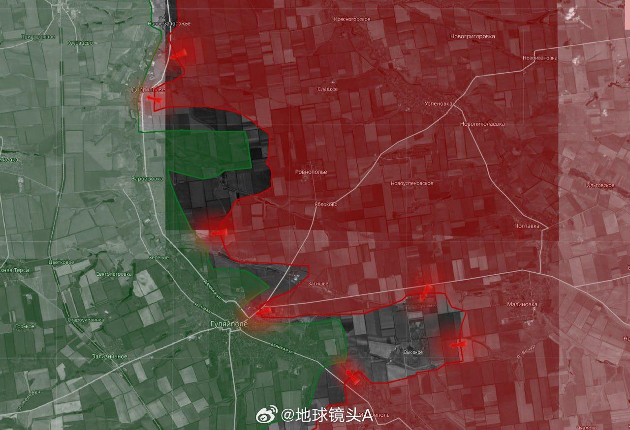 乌方资源对古里亚伊波列战局的描述：11月，俄罗斯武装力量在第聂伯罗彼得罗夫斯克州