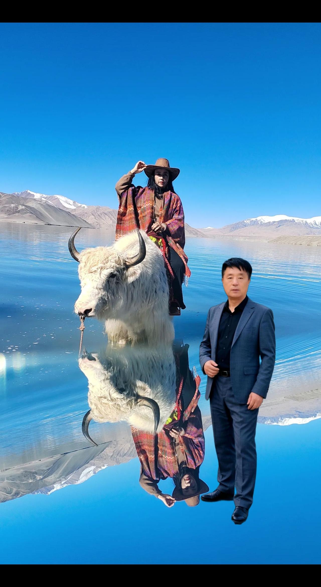美丽的白沙湖。有多么的雄伟壮观一一
