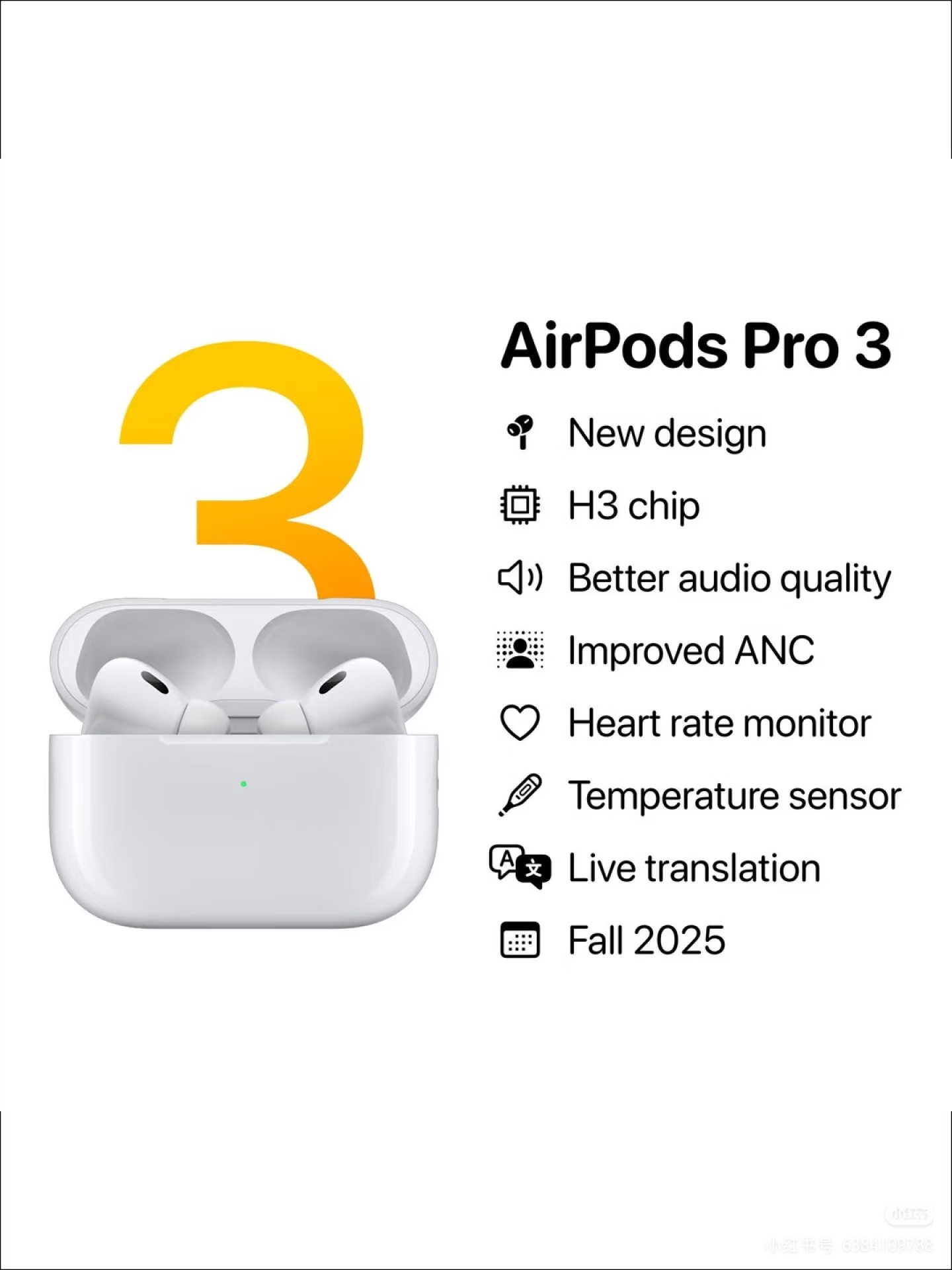 AirPodsPro3升级曝光好好好，买买买[doge]​​​