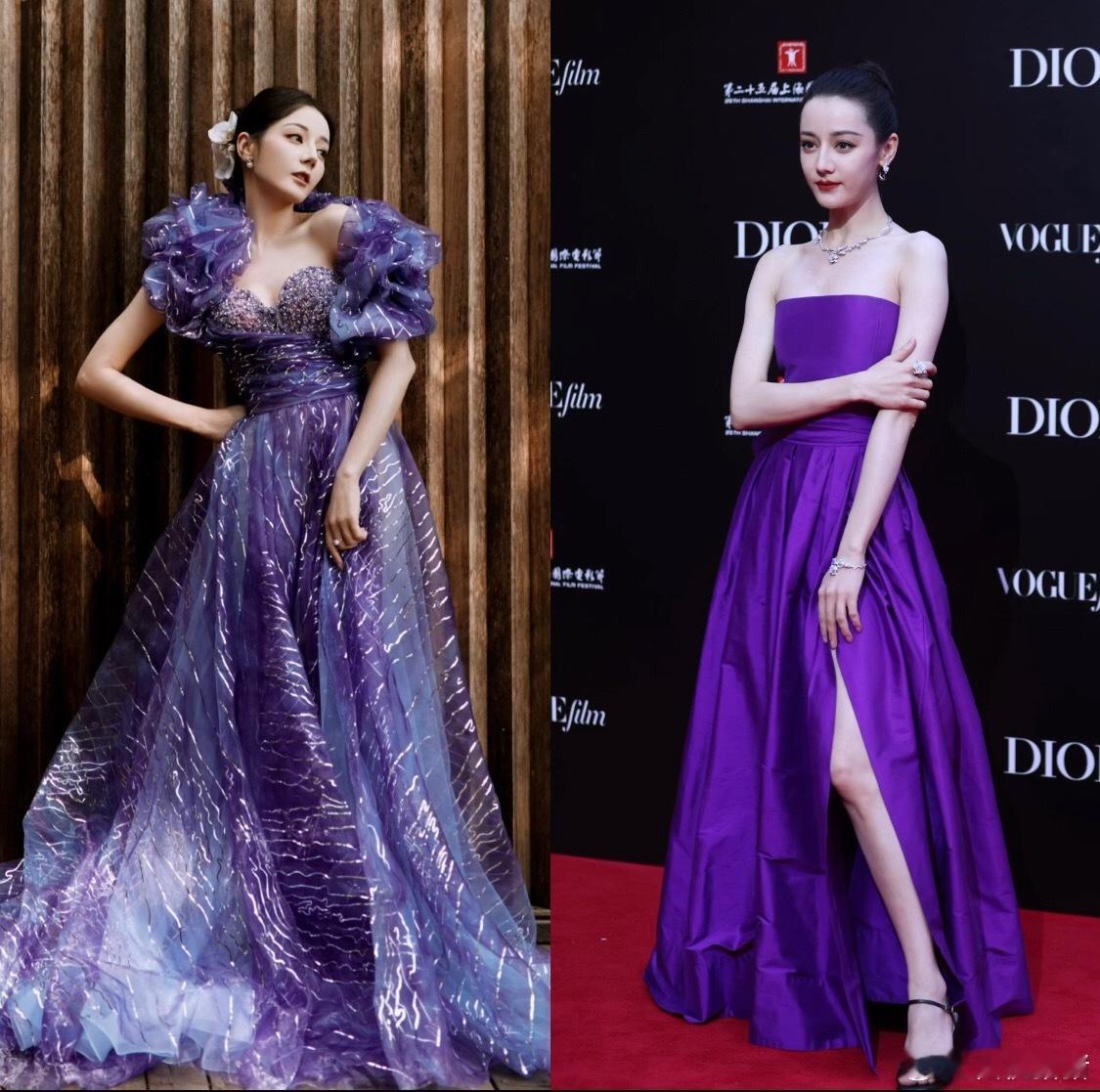 紫色本来就很有韵味杨幂刘亦菲倪妮赵丽颖唐嫣迪丽热巴杨紫陈都灵姚晨