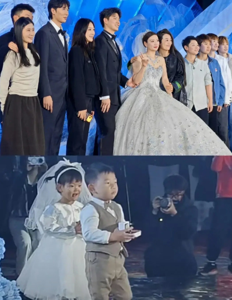 黄雅琼的婚礼，郑思维的儿子艾登是小花童哦！郑思维和黄雅琼是搭档，一起拿下了奥