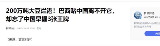 200万吨大豆烂港,巴西错判中国贸易底牌! 巴西圣保罗港,200万吨大豆堆积