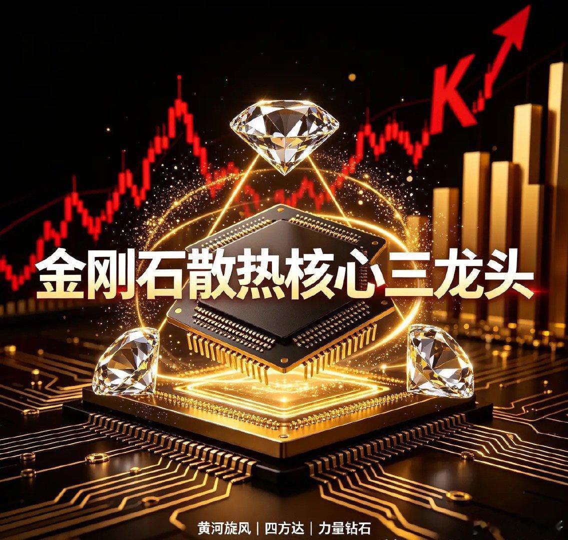 金刚石散热核心三龙头1.黄河旋风（600172）——8英寸热沉片量产龙头国内唯