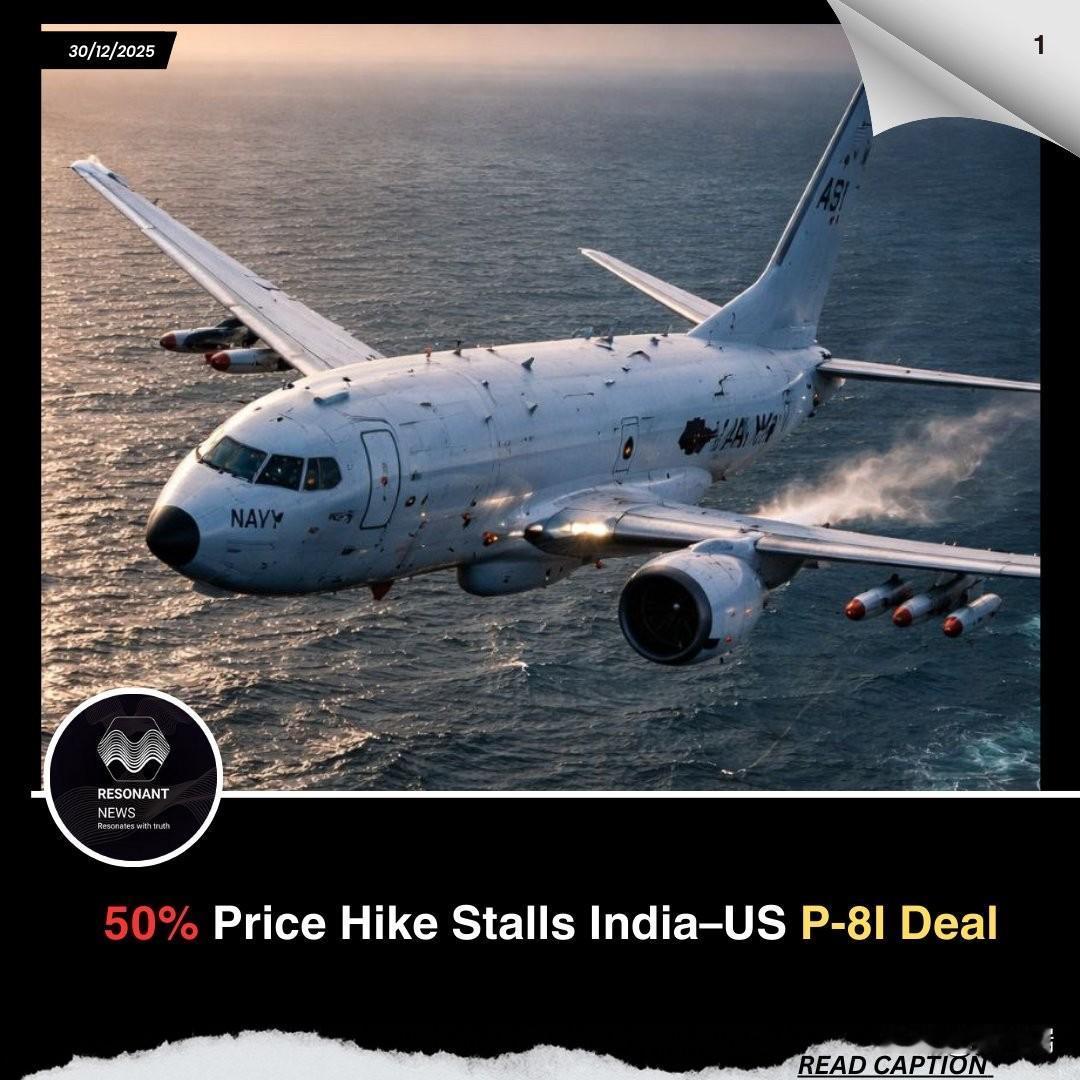 突发：价格上涨50%导致印度-美国P-8I交易停滞印度为何叫停另外6架P-8