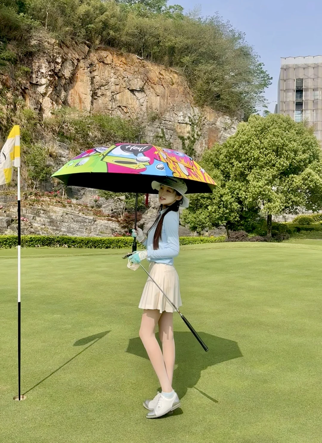 打高尔夫的小姐姐们💕