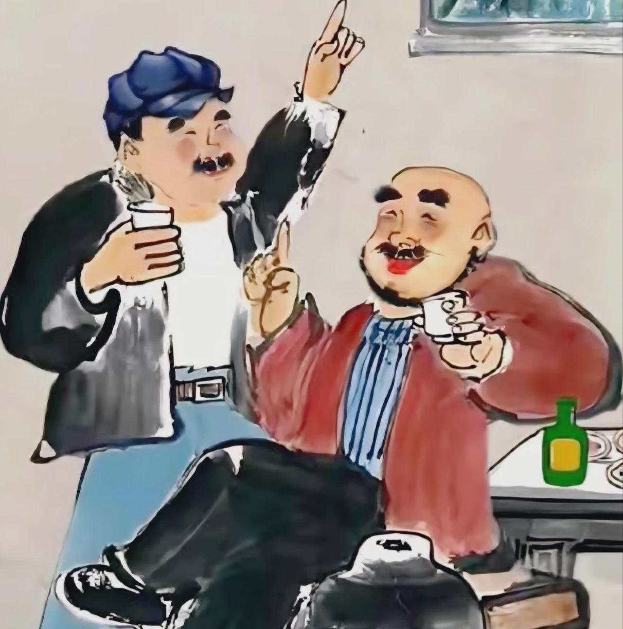 笑话（677）退休贪官和自己一手提拔的中年贪官碰了杯酒，然后语重心长说道：“