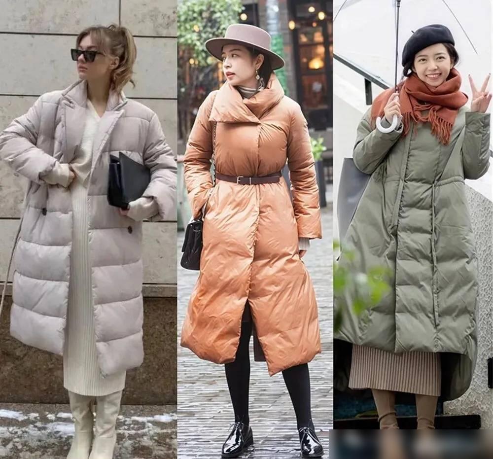 这个冬天“羽绒服+裙子”太好看！修身减龄，女人味十足❄️今年冬天街上好多