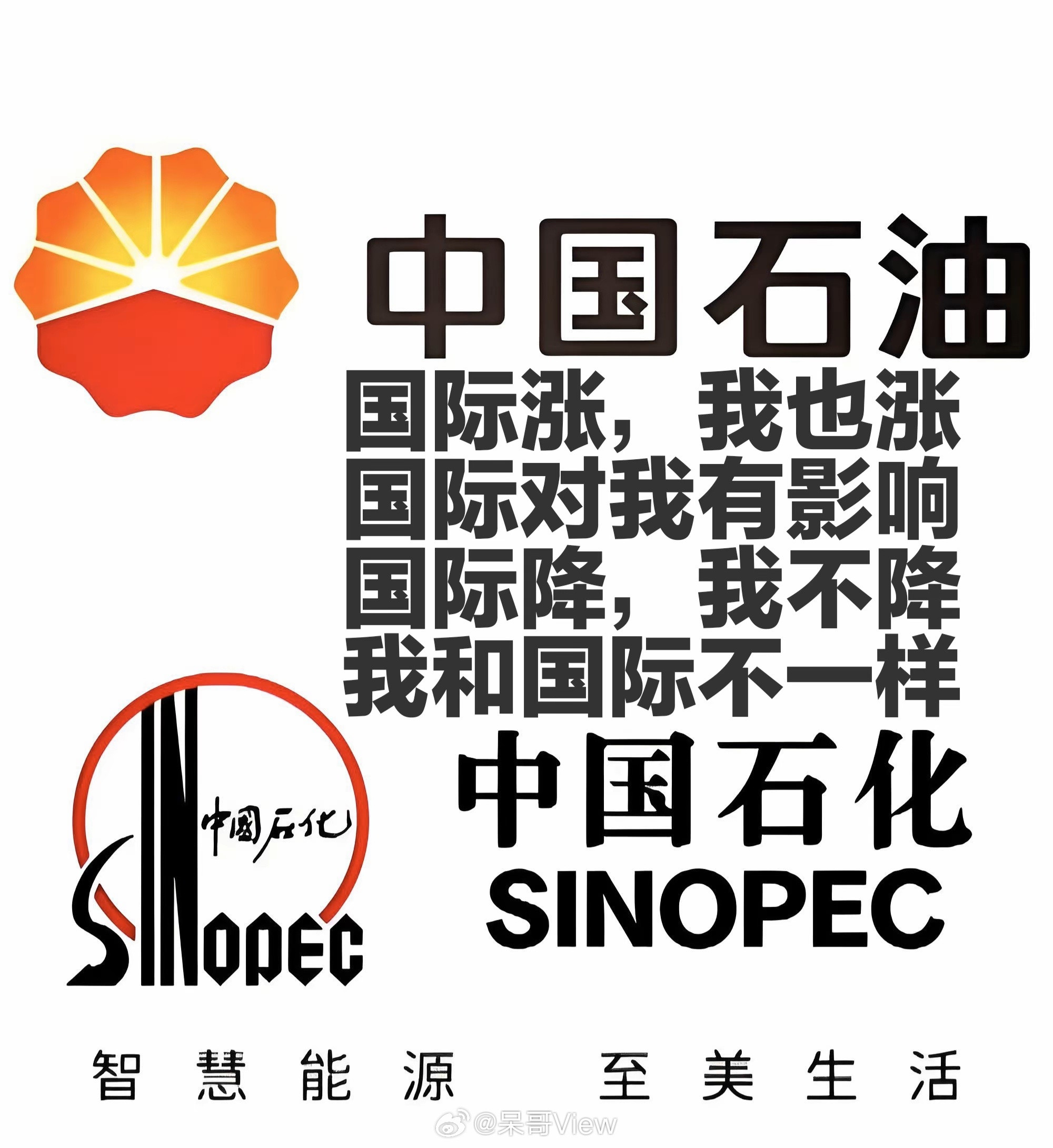 国际油价大反转idon'tcare，国外油价管国内油价什么事不管是跌是涨，国