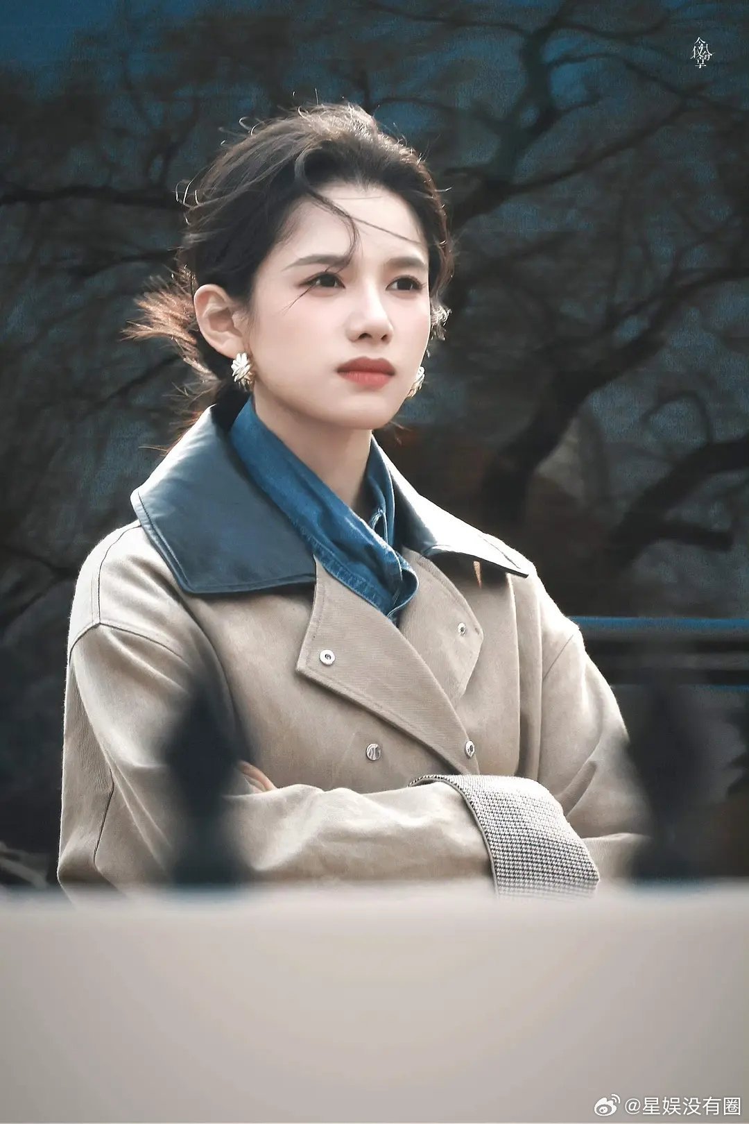 网友说，感觉张婧仪这个照片直接视幻陈都灵了哦，就是某人颜值跟得上嘛？