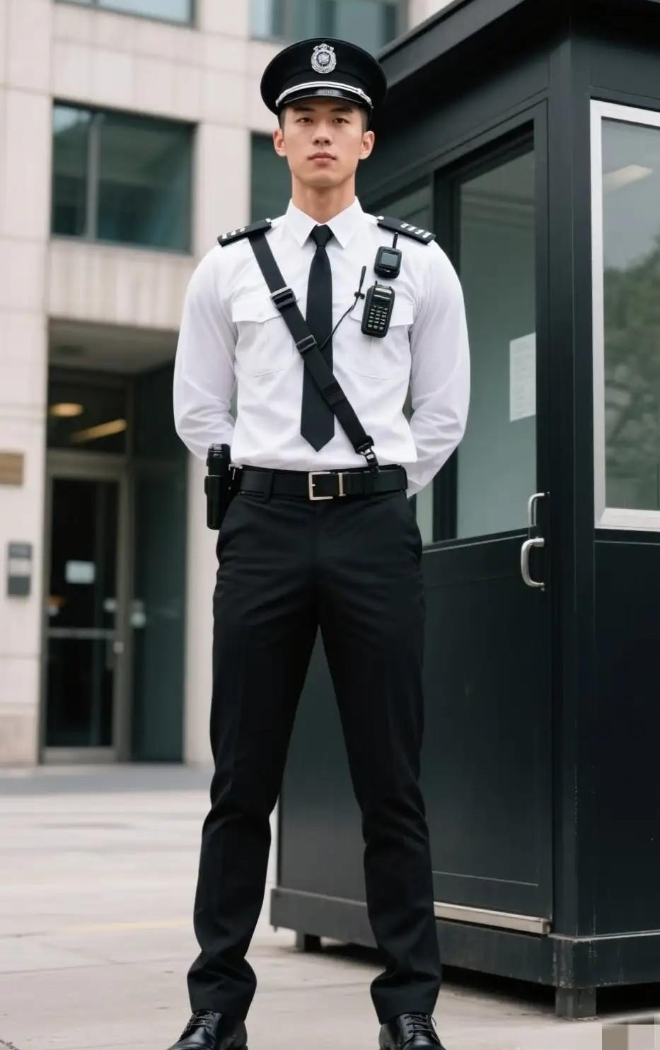 这可能称得上中国颜值最帅，身材最好的保安了，这个颜值这个身材在这里当保安守大门太