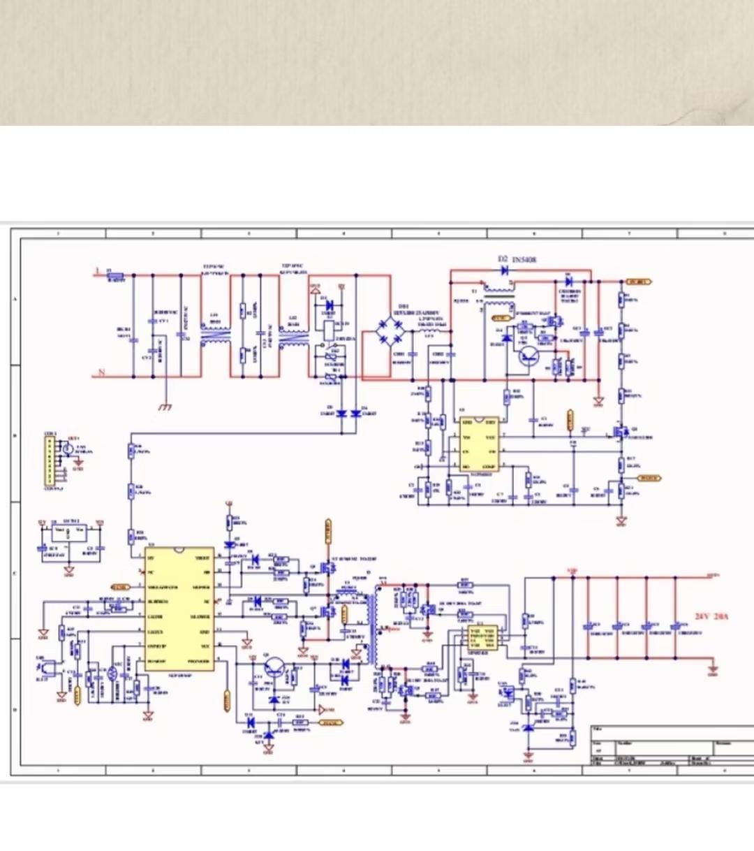 开关电源电路图纸有了，租一个小点的地方专门搞这个开关电源卖给客户，这比打工强吧！