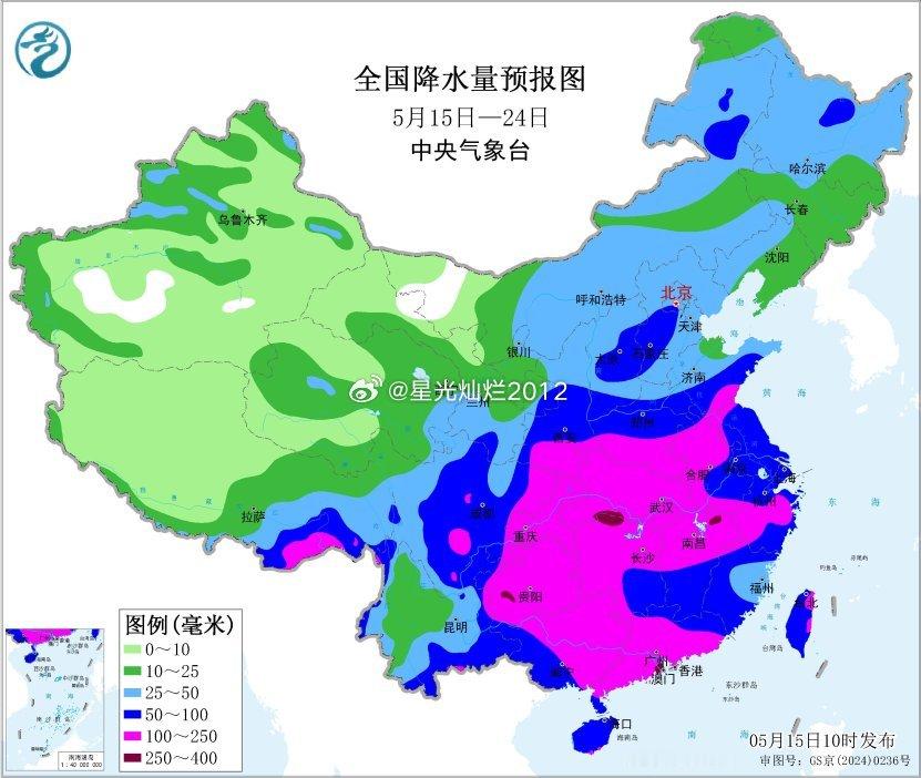 这种形式的降水在中原地区以往只在6月底7月初见过当然，河南的主降雨时段还是在5月