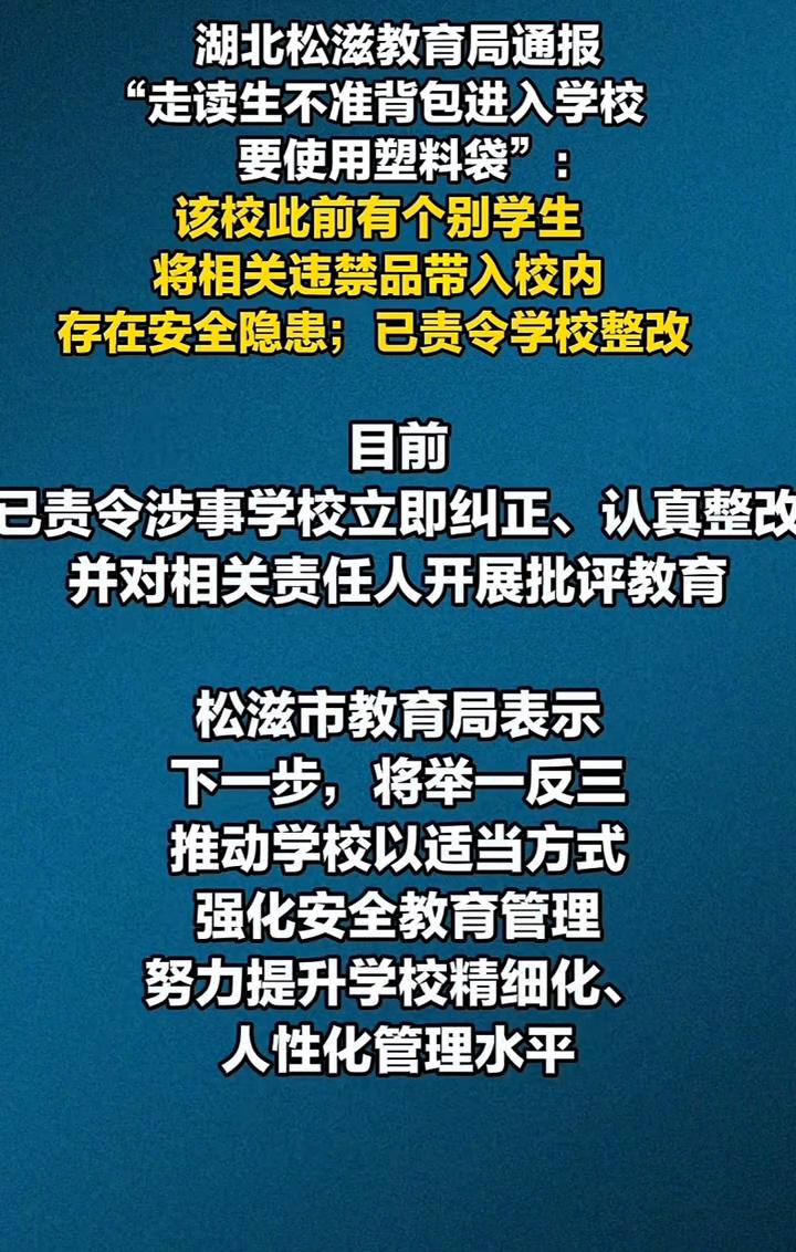 湖北松滋教育局通报：