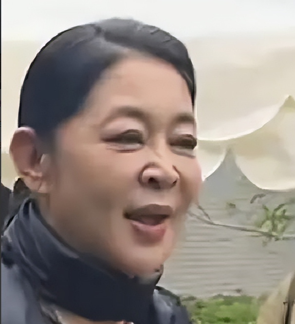 倪萍现身杭州，头顶白发明显，鼻子怪异像牛鼻，双眼皮夸张像悲伤蛙