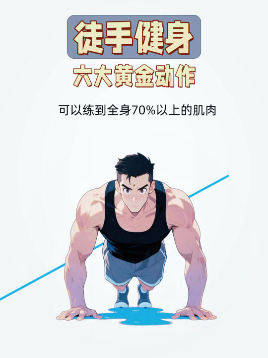 徒手健身六大黄金动作！！