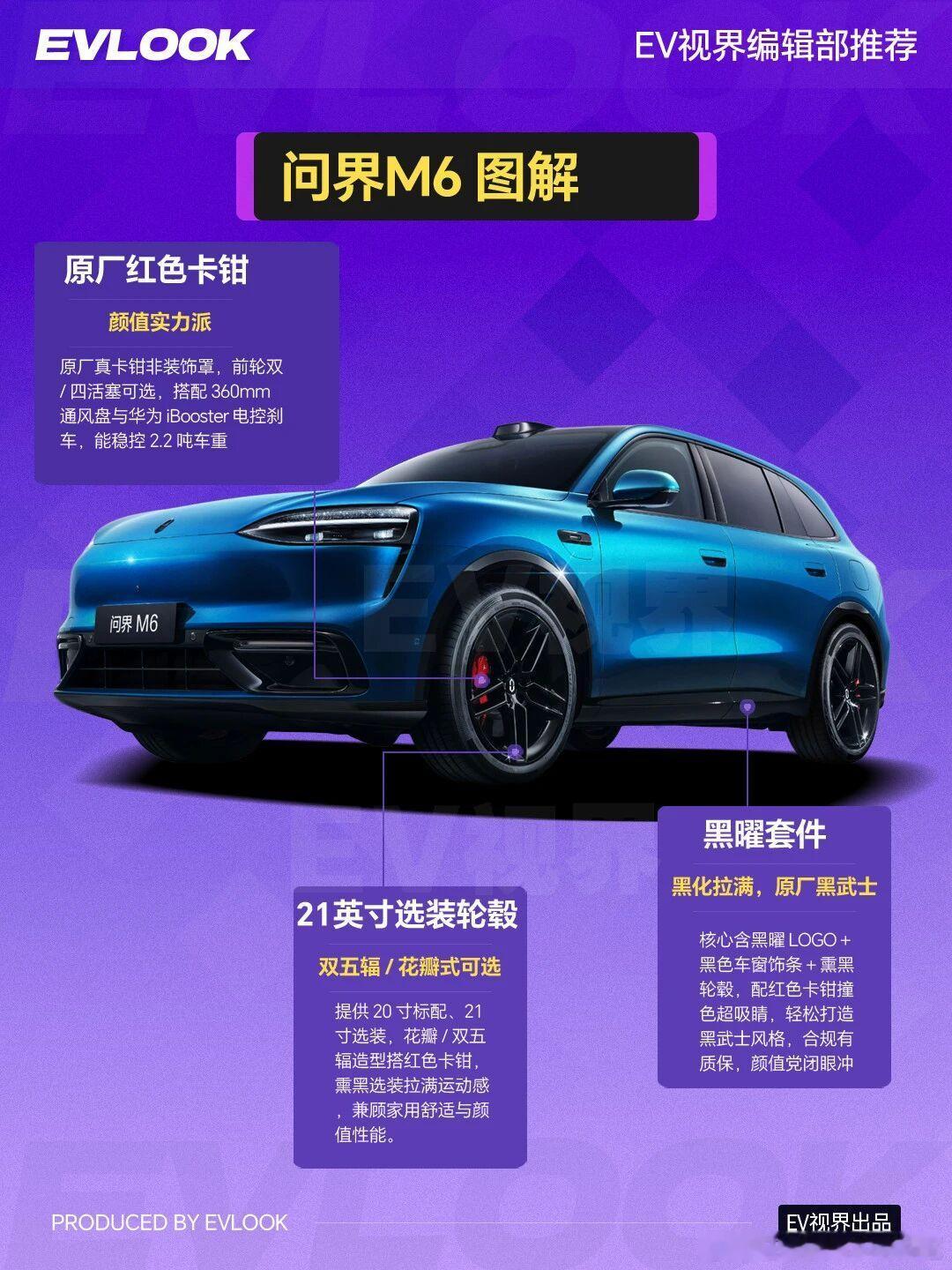 问界M6官图来了！运动风格带黑耀套件2月3日，问界官方正式公布旗下全新中大型SU