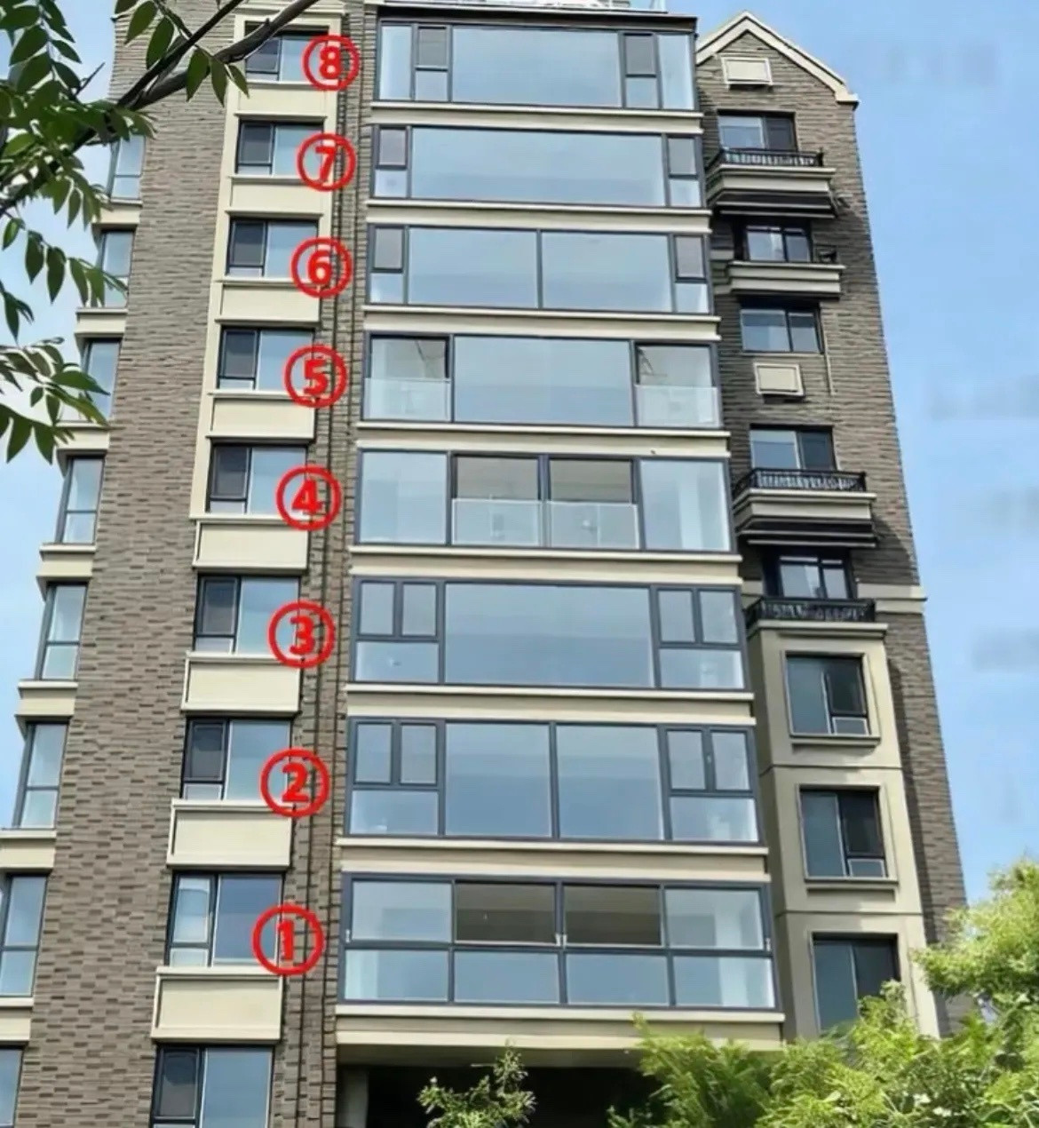 那个阳台最安全？我感觉是1号