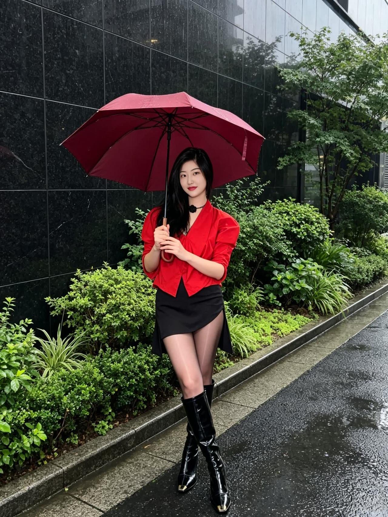 日常通勤穿搭可甜可酷可温柔的小姐姐我的上班通勤穿搭抖音时尚碎碎念下雨天