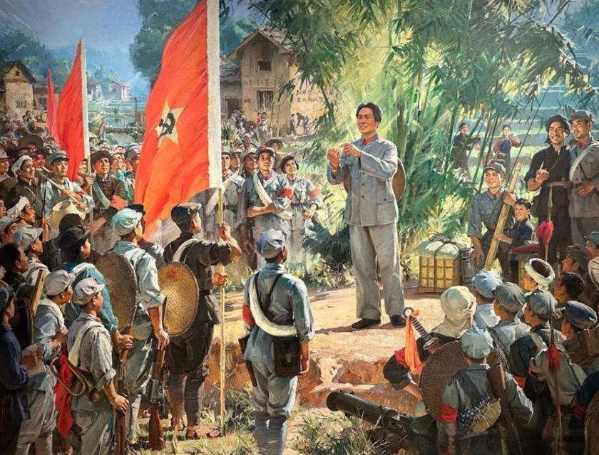 1927年，秋收起义作战失利，毛主席带残兵奔井冈山。可山上袁文才、王佐两支本土武