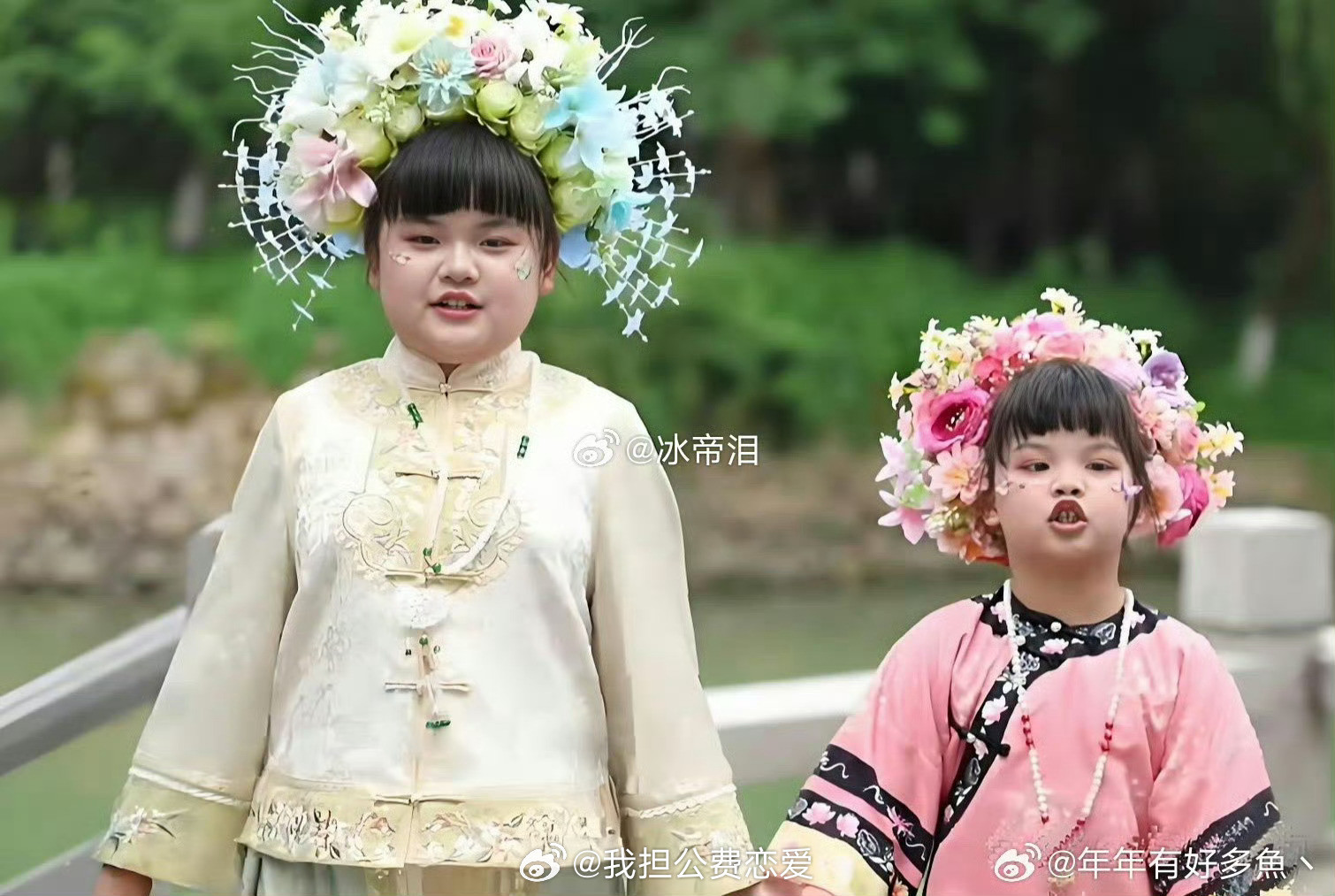 韩安冉妹妹和她女儿长得太像了吧