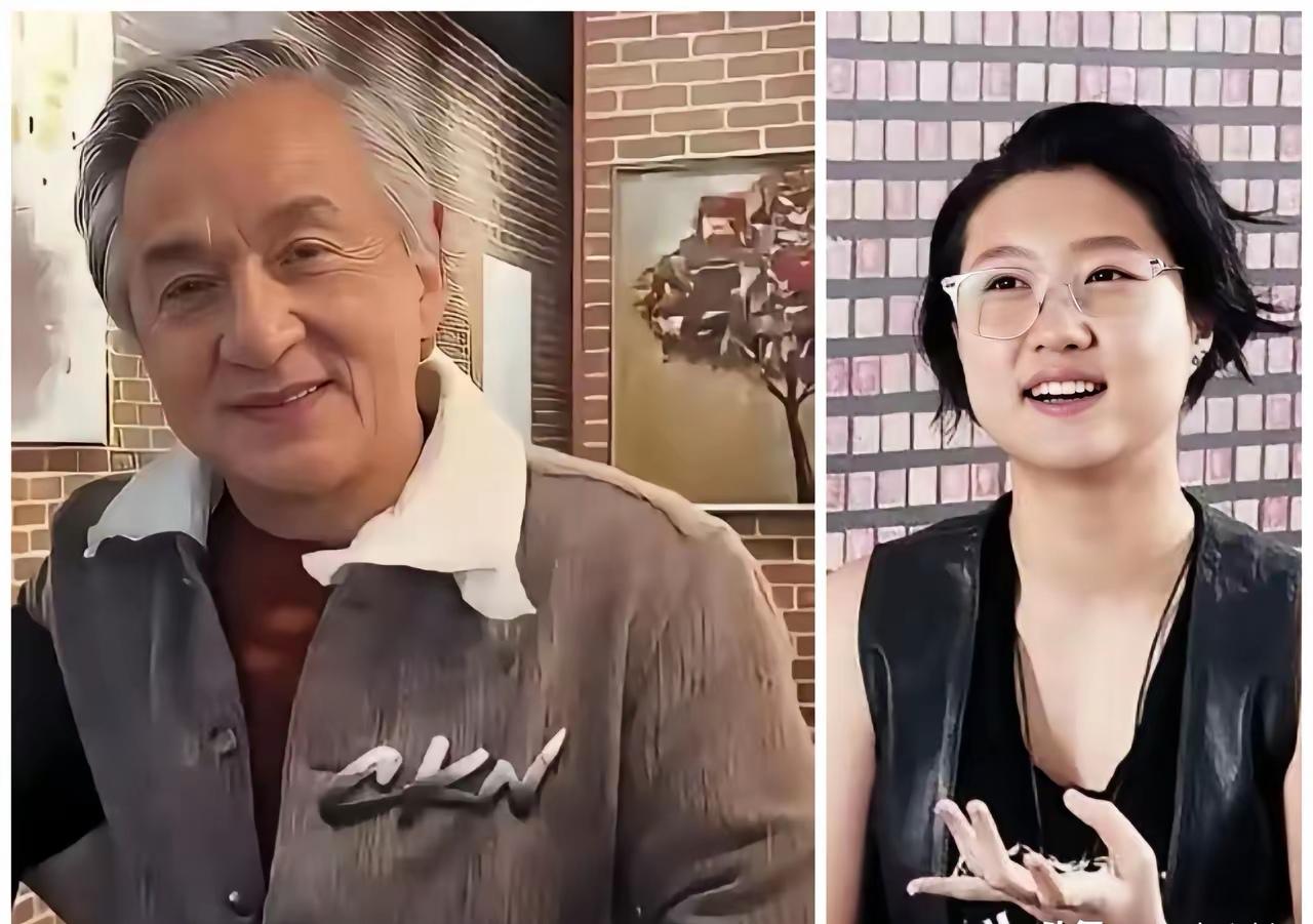 成龙最近上热搜，不是因为新电影，是因为小龙女吴卓林一句“他看我做的海报”。