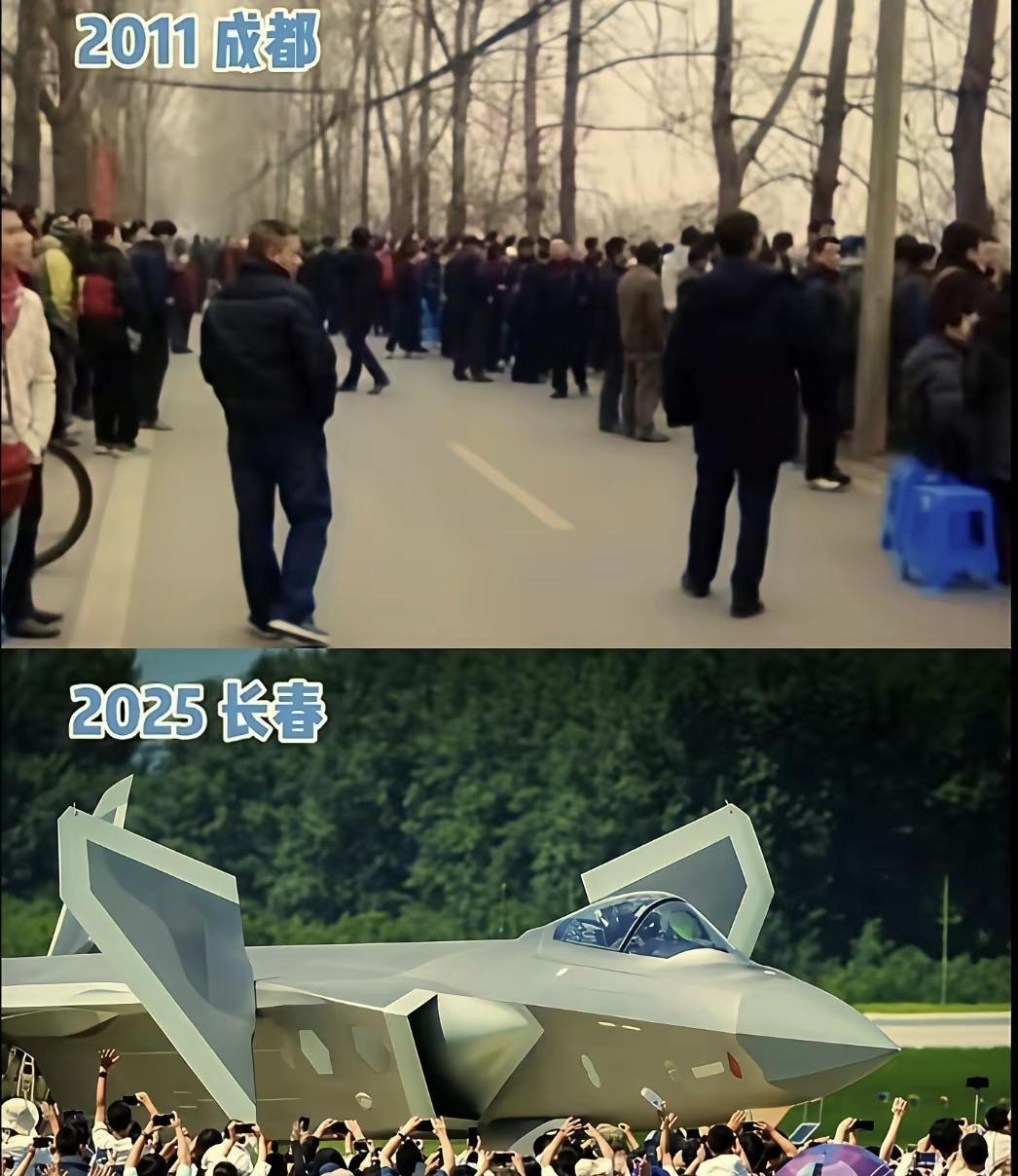 当年歼-20首飞轰动全球，成都人近水楼台，直接跑到黄田坝机场那里，将试飞场地围了