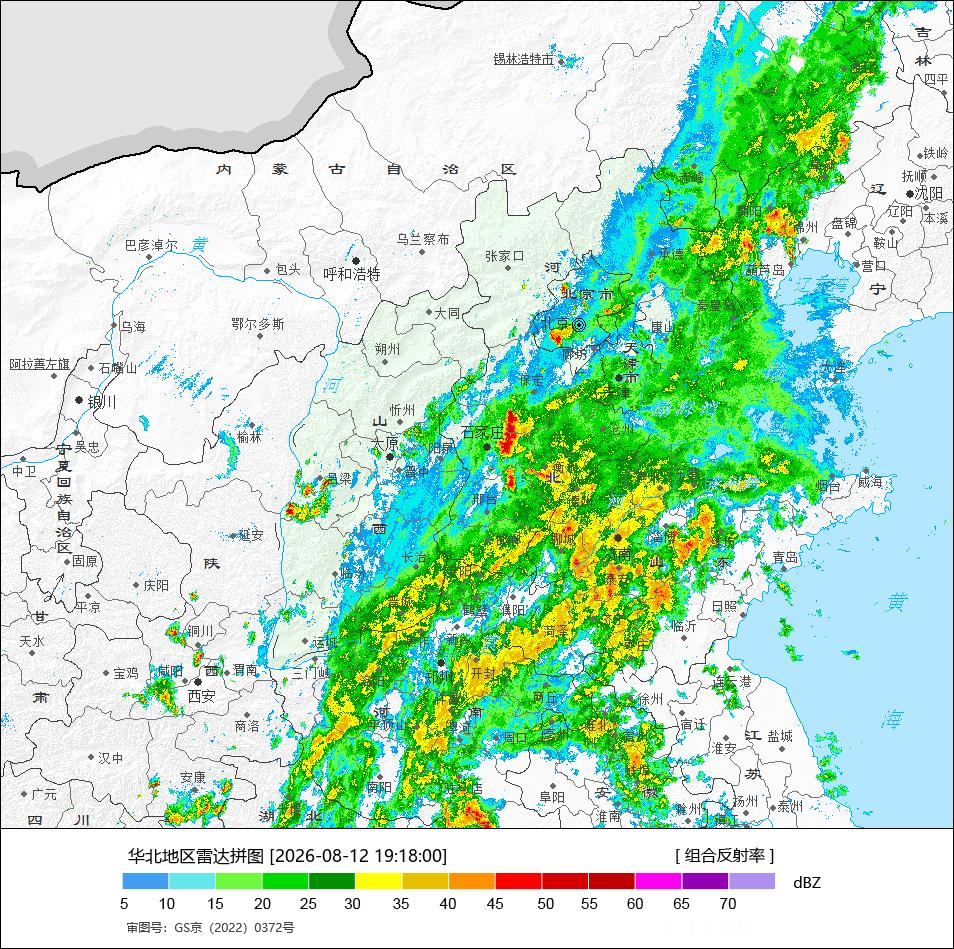 气象观察团河南的暴雨整体在减弱，今晚山东的降雨明显加强，济南也出现了明显降雨，