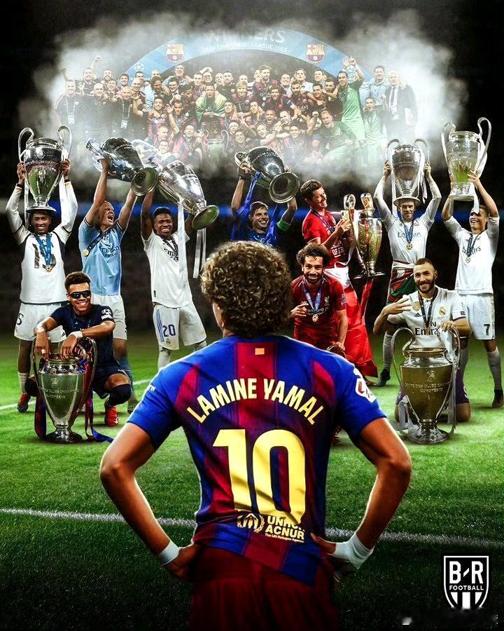 亚马尔至今没有欧冠冠军，球王之路非常坎坷！梅西19岁拿欧冠，那是2006年。