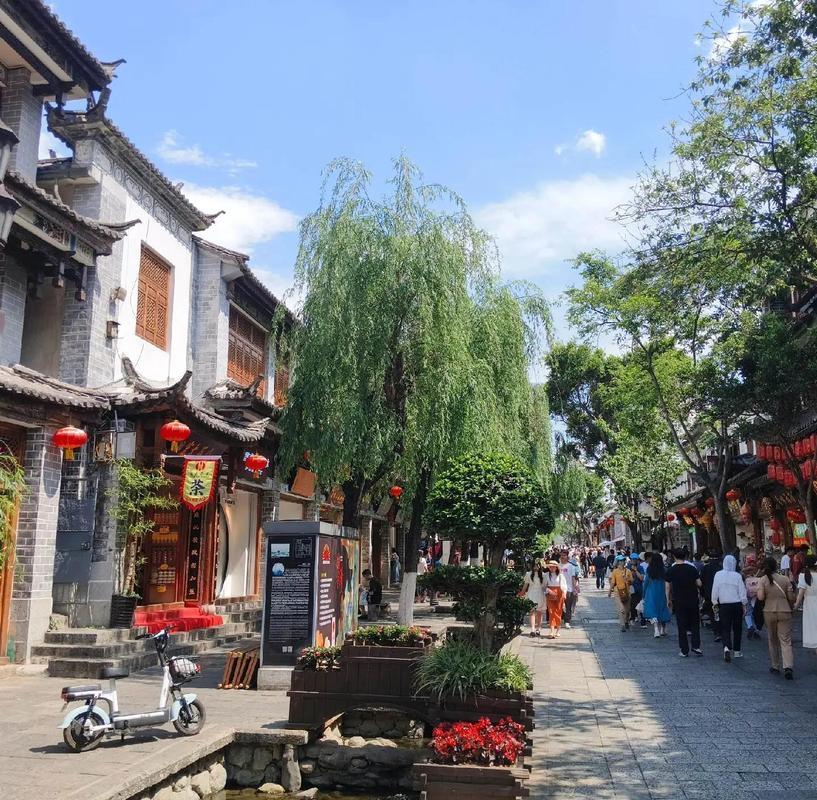 夏天躲进23℃的大理古城，踩着青石板路逛到深夜，风里全是洱海边飘来的栀子香，连脚