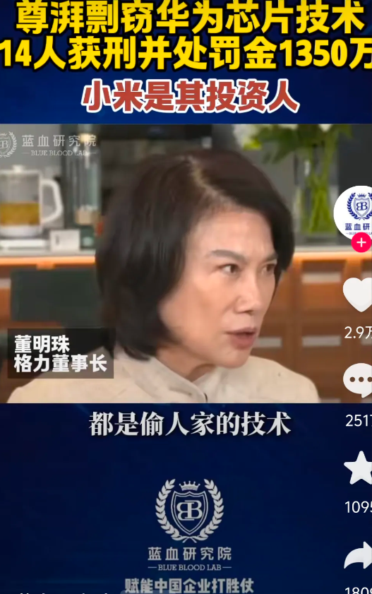 尊湃抄袭华为获刑，资本躺平谁之过？尊湃这次被判六年，罚款三百万。投资人小米