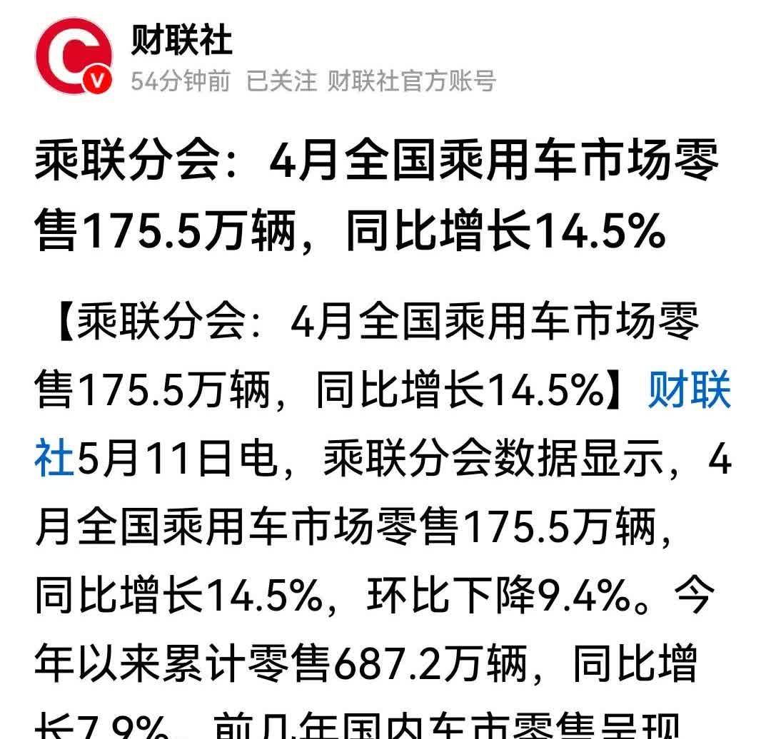 4月，汽车消费175万辆，数据惊人，但如果深入挖掘，你会发现微笑中，隐藏着一丝苦
