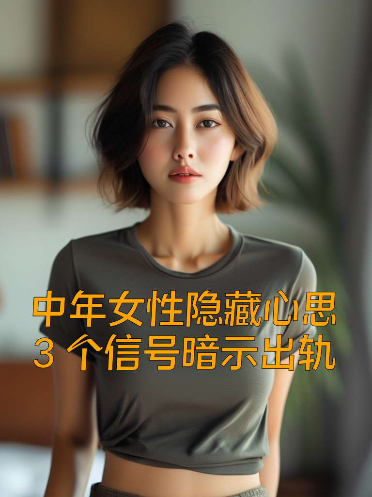 中年女性隐藏心思，3个信号暗示出轨