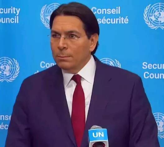 天空新闻消息，当地时间25日，以色列常驻联合国代表丹尼.达农，在接受媒体采访时，