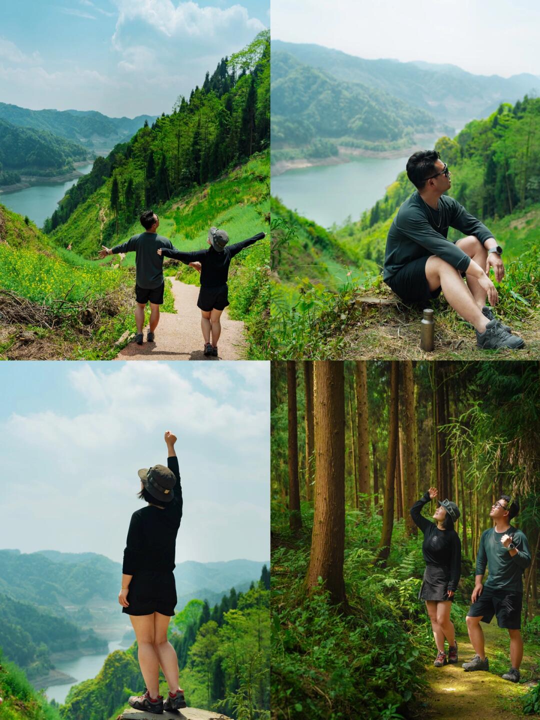 春日爬山 免费森林步道 🍃徒步看冰川湖吹风