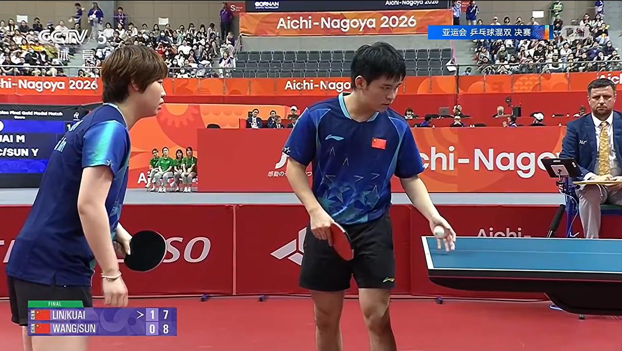 4-0！但每一局的分差都不超过2分！林诗栋蒯曼组合今天终于超越了师兄师姐，证明了