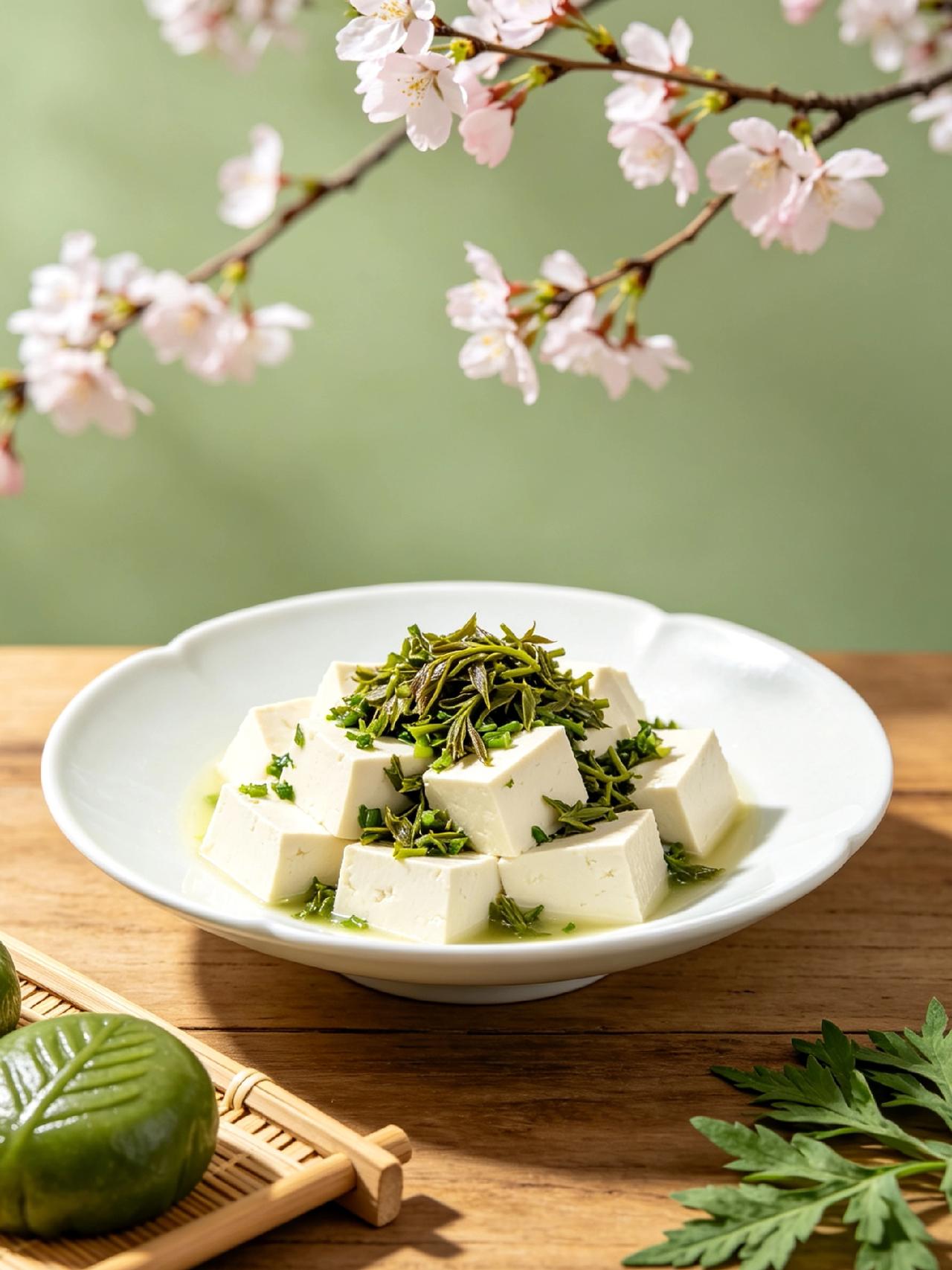 你最爱的春日美食是哪个最爱的春日美食，必须是鲜嫩爽口的香椿拌豆腐。一口下去满是清