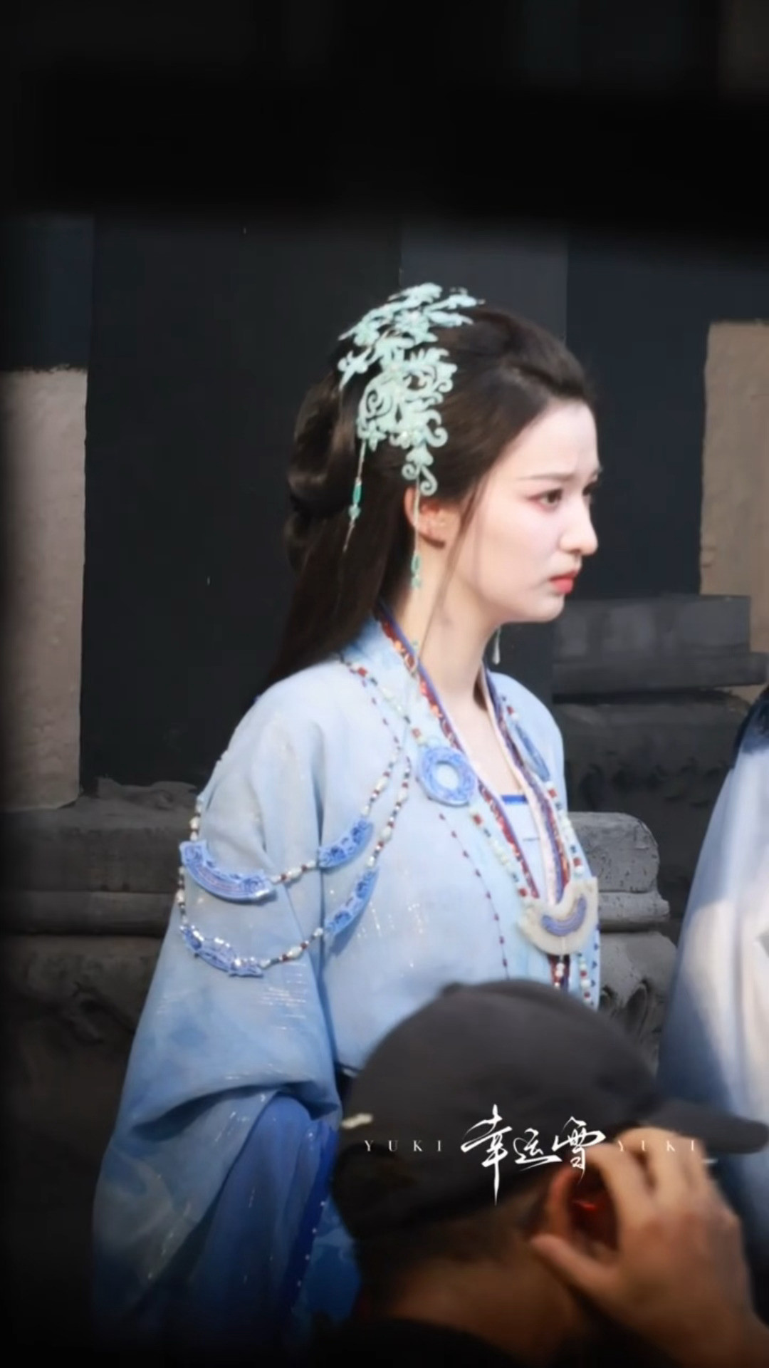 谁来懂一下战国裟椤…完全神女来的王楚然裟椤蓝衣神女造型王楚然战国裟椤太有神性了