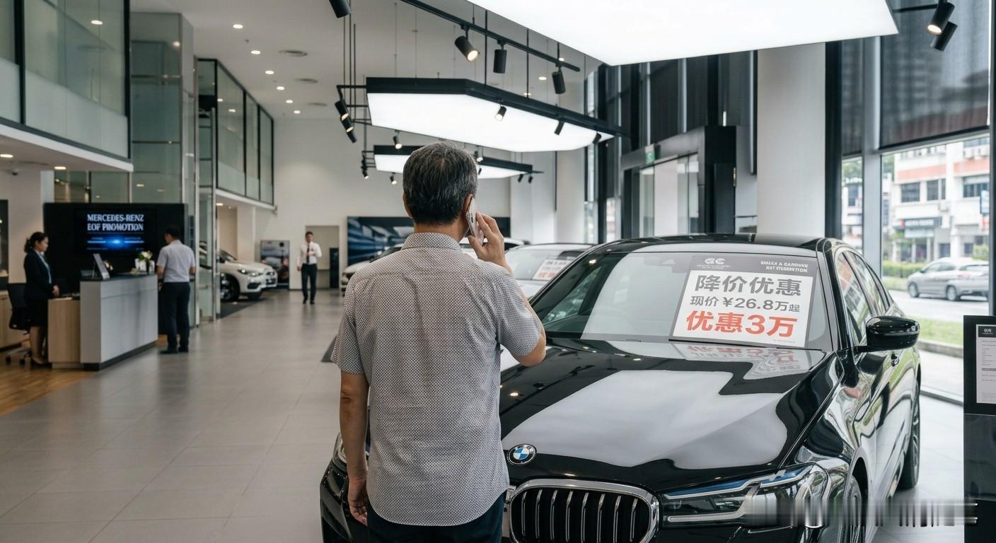 宝马5系跌到28万，奥迪A6L裸车跌破26万。以前买这几个牌子的车，得加价排队，想不到如今也是“跌落