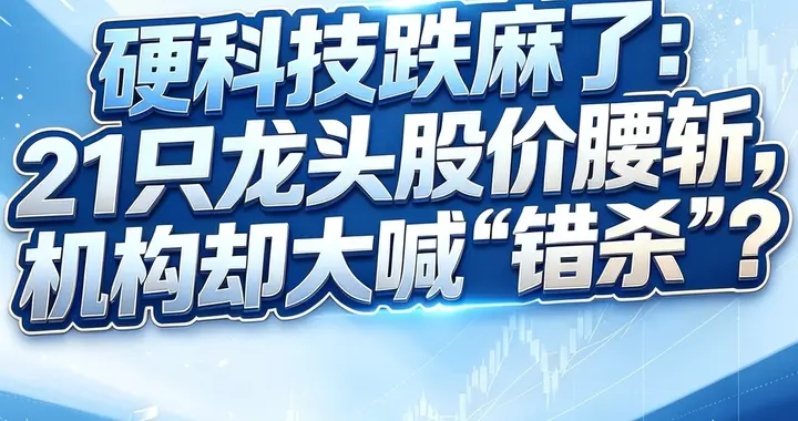 硬科技跌麻了: 21只龙头股价腰斩, 机构却大喊"错杀"?
