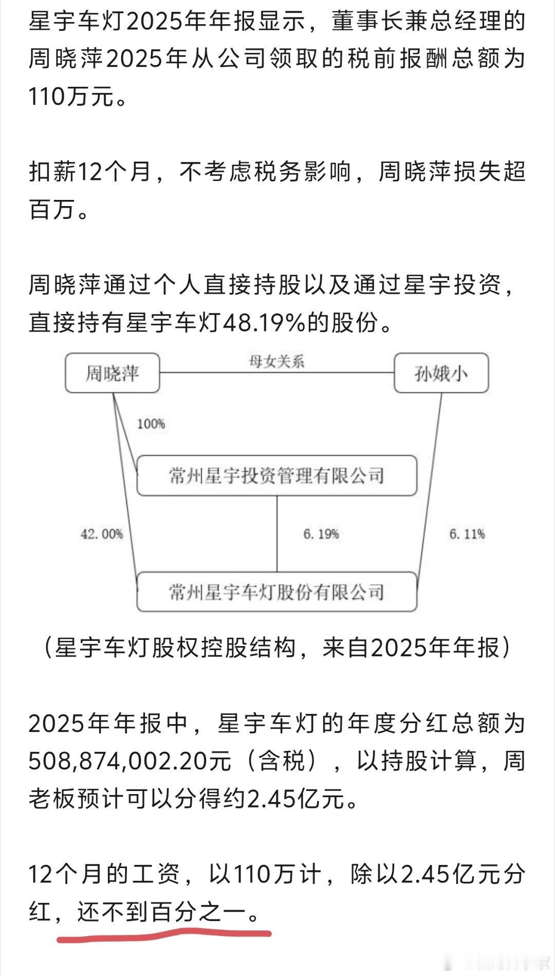 星宇汽车总经理自罚12个月薪资，损失惨重！但由于她还是老板，这点损失只是九牛一毛