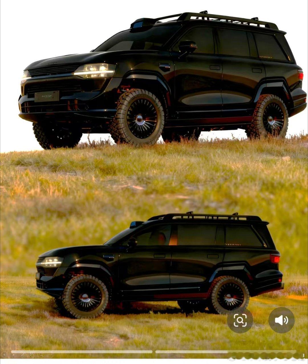 网友制作的鸿蒙智行硬派越野渲染图，感觉哪里怪怪的[捂脸哭]鸿蒙智行​​​