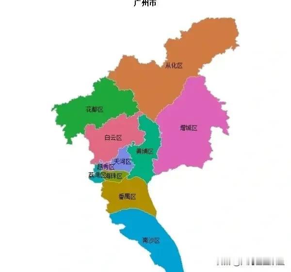广州：地理接壤，但无地铁直达的行政区盘点先明确前提：地铁直达，指运营广州地