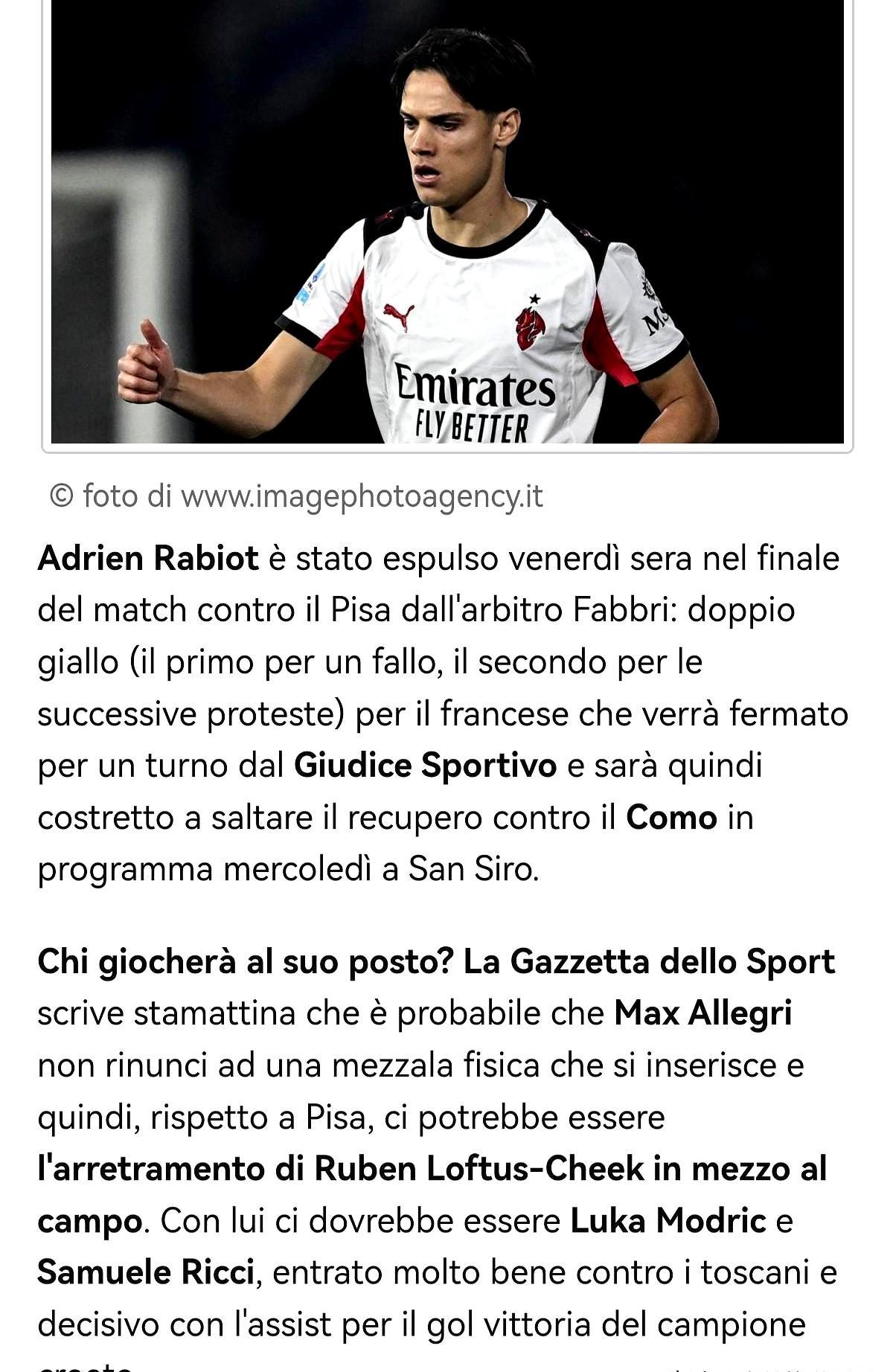 最后1分钟，他亲手撕掉了自己的下一场比赛。补时哨响前，拉比奥一脚踹翻了皮奇