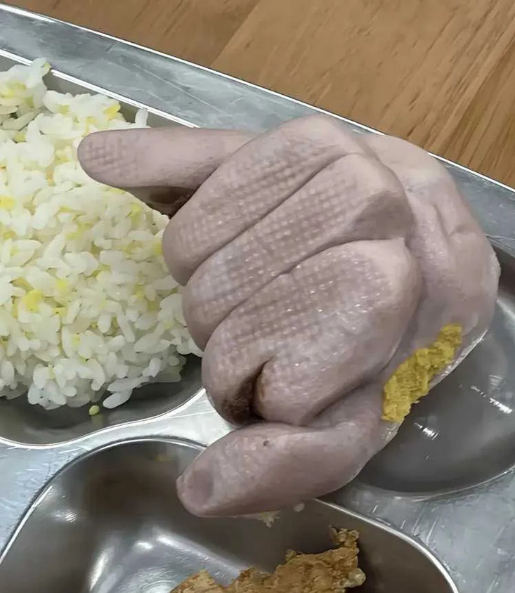 食堂阿姨做的饭。​你们打几分？